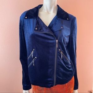 NWOT Blue Velvet Jacket by Bagatelle